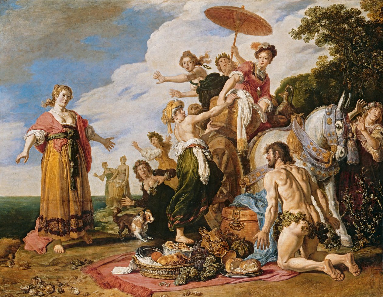 Odisseo davanti a Nausicaa da Pieter Lastman