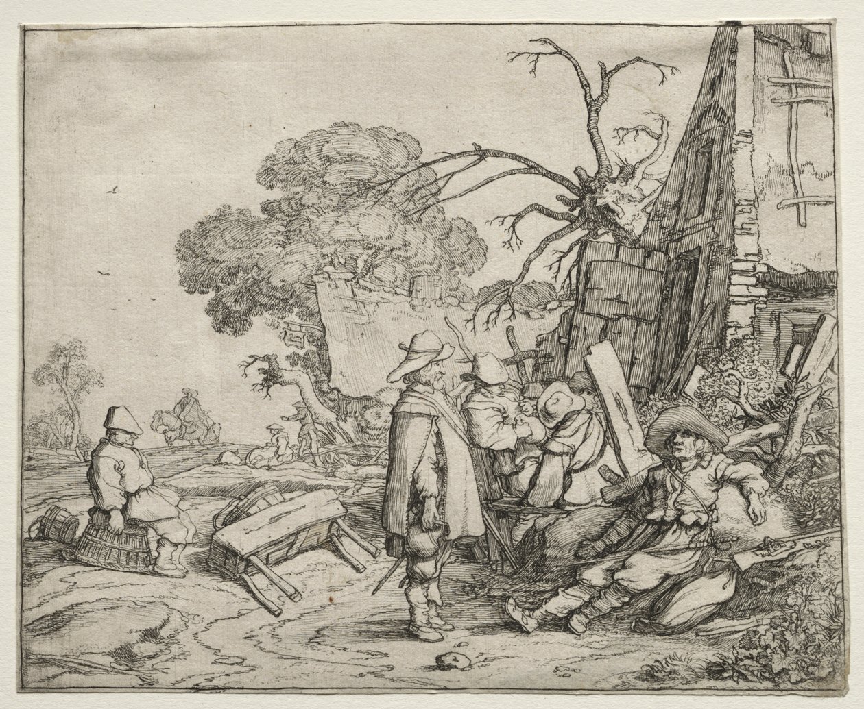 Paesaggio con soldati, 1626 da Pieter Molyn