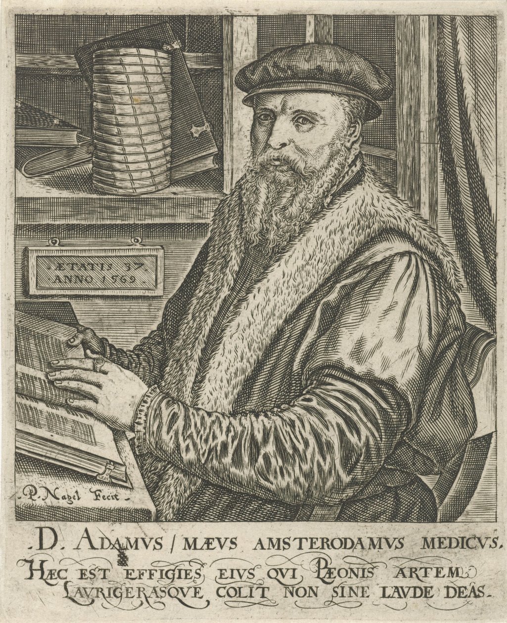 Ritratto di Adam Maeus da Pieter Nagel