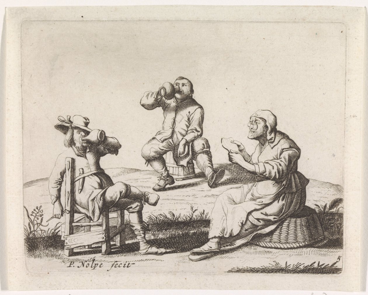 Tre contadini da Pieter Nolpe