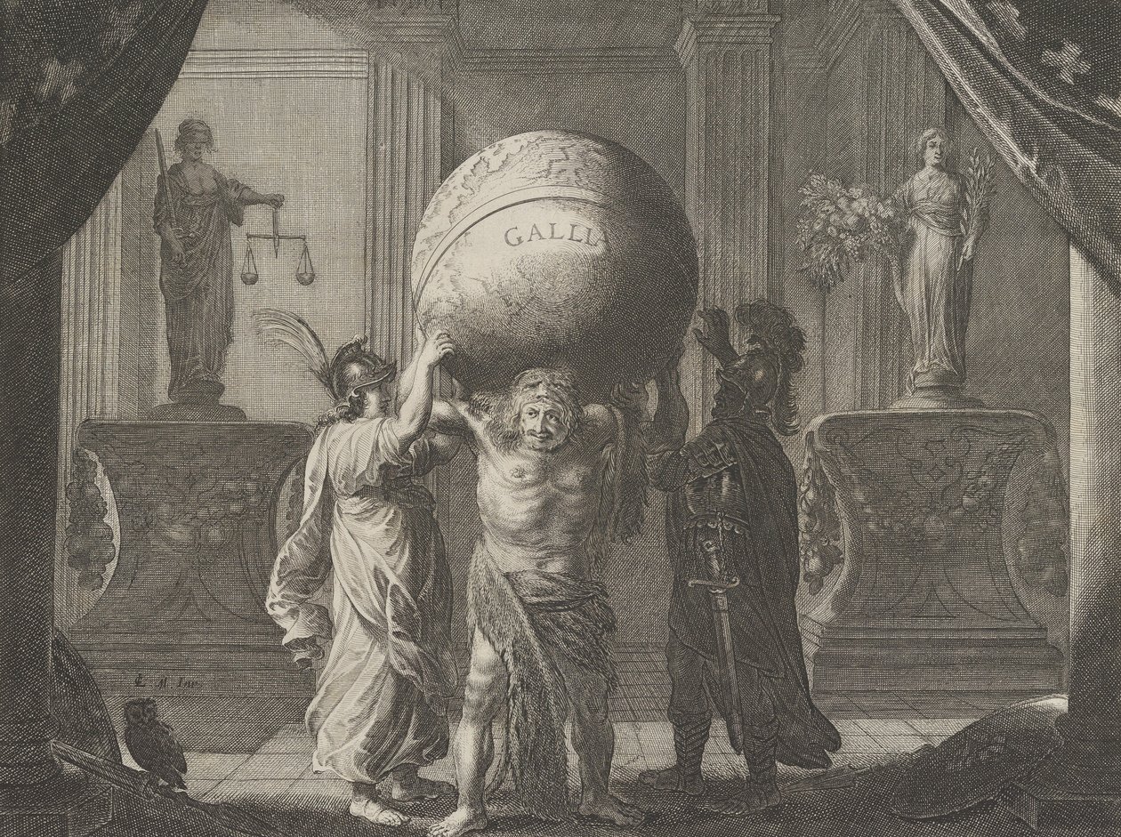 Tavola 13: Allegoria sulla discordia in Francia, da Caspar Barlaeus, Medicea Hospes da Pieter Nolpe