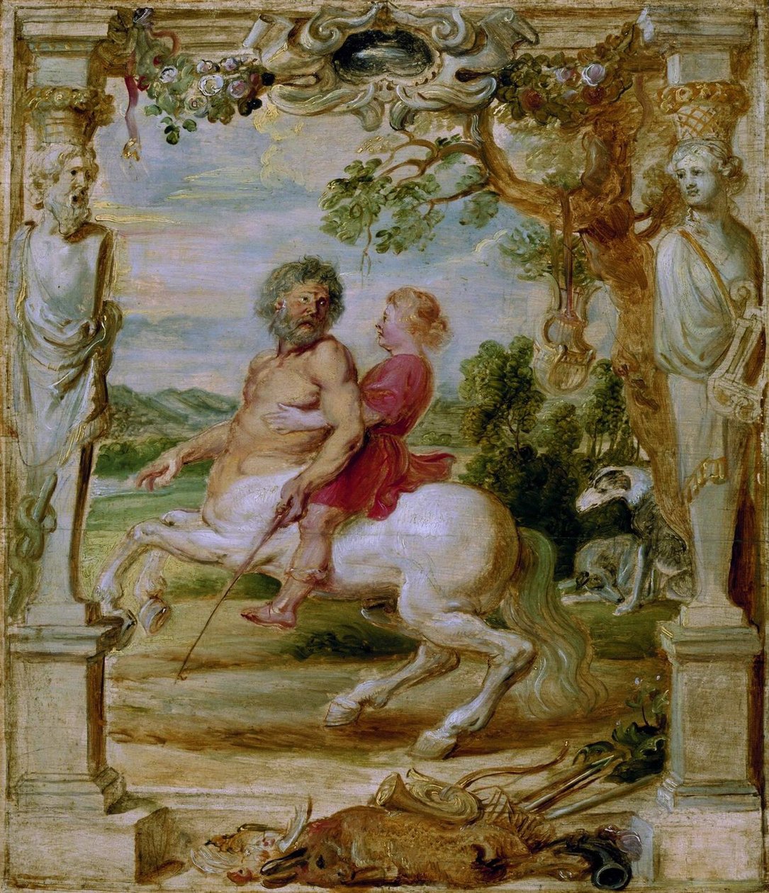 Achille educato dal centauro Chirone, 1630-1635 da Peter Paul Rubens