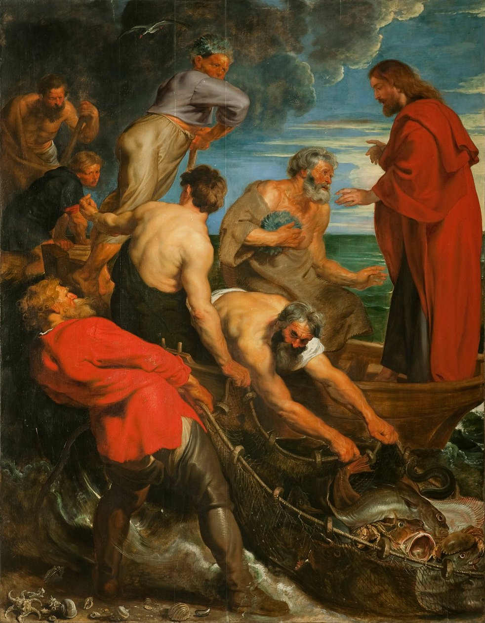 La pesca miracolosa trittico, pannello centrale da Pieter Paul Rubens