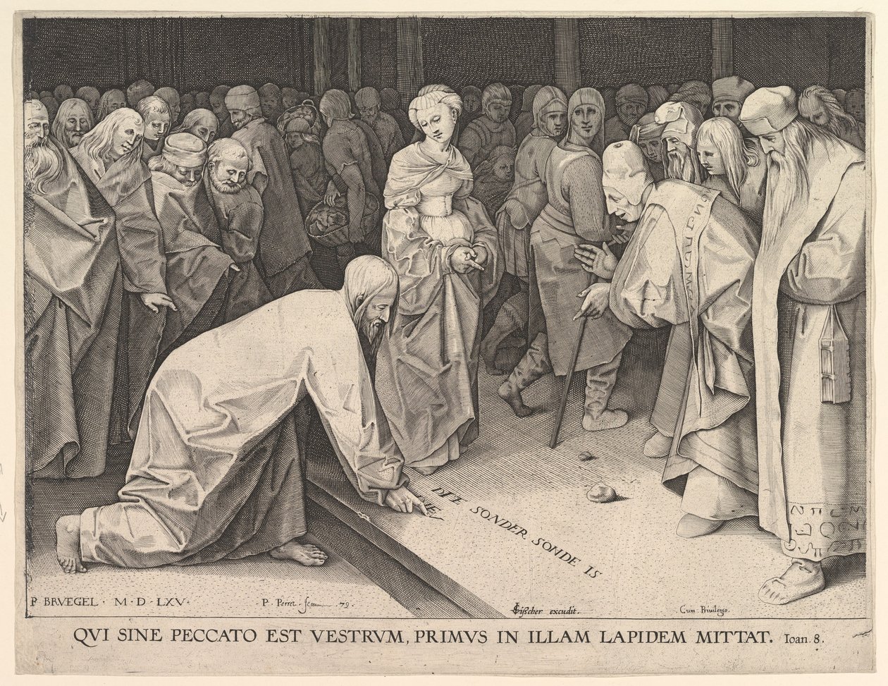 Cristo e la Donna Adultera da Pieter Perret
