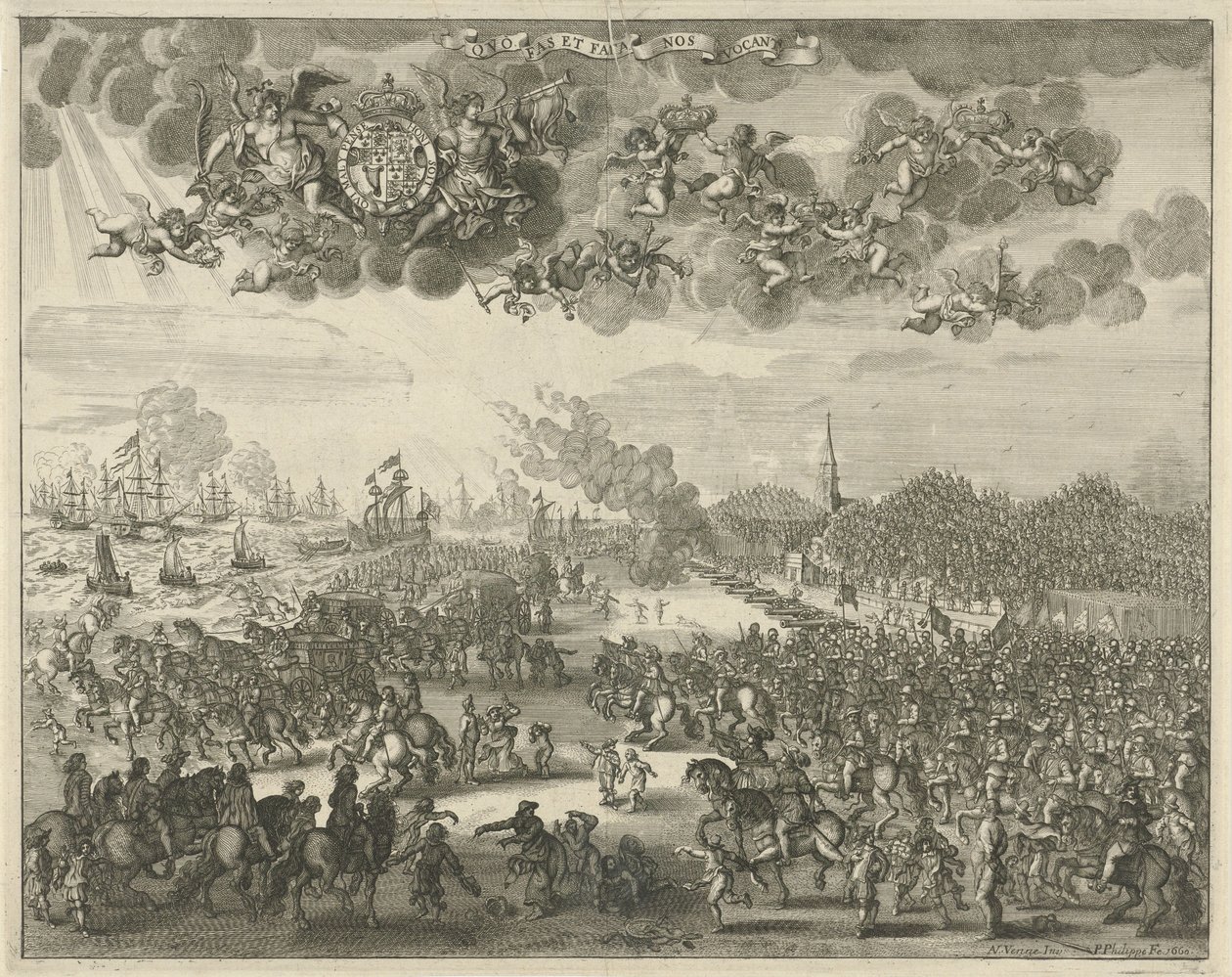 Partenza di Carlo II da Scheveningen per l