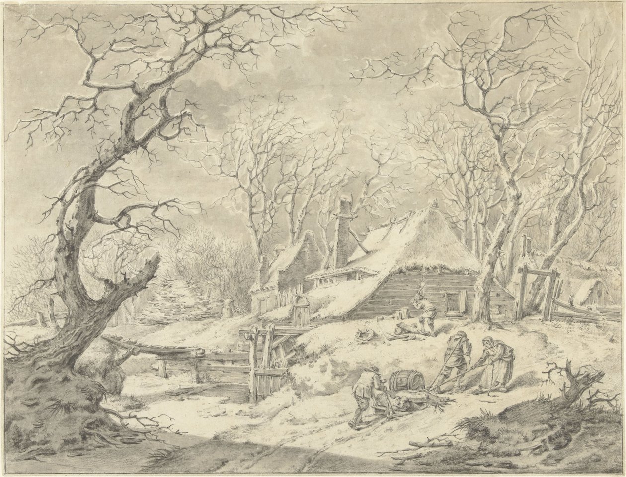 Paesaggio invernale con fattoria da Pieter Pietersz. Barbiers