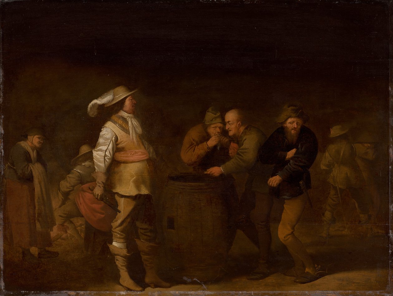 La resa del bottino di guerra, c. 1635 da Pieter Quast