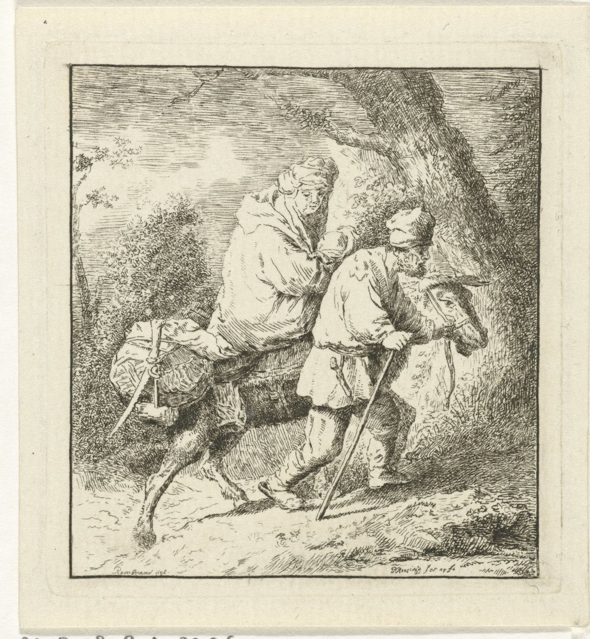 Fuga in Egitto da Pieter Roosing