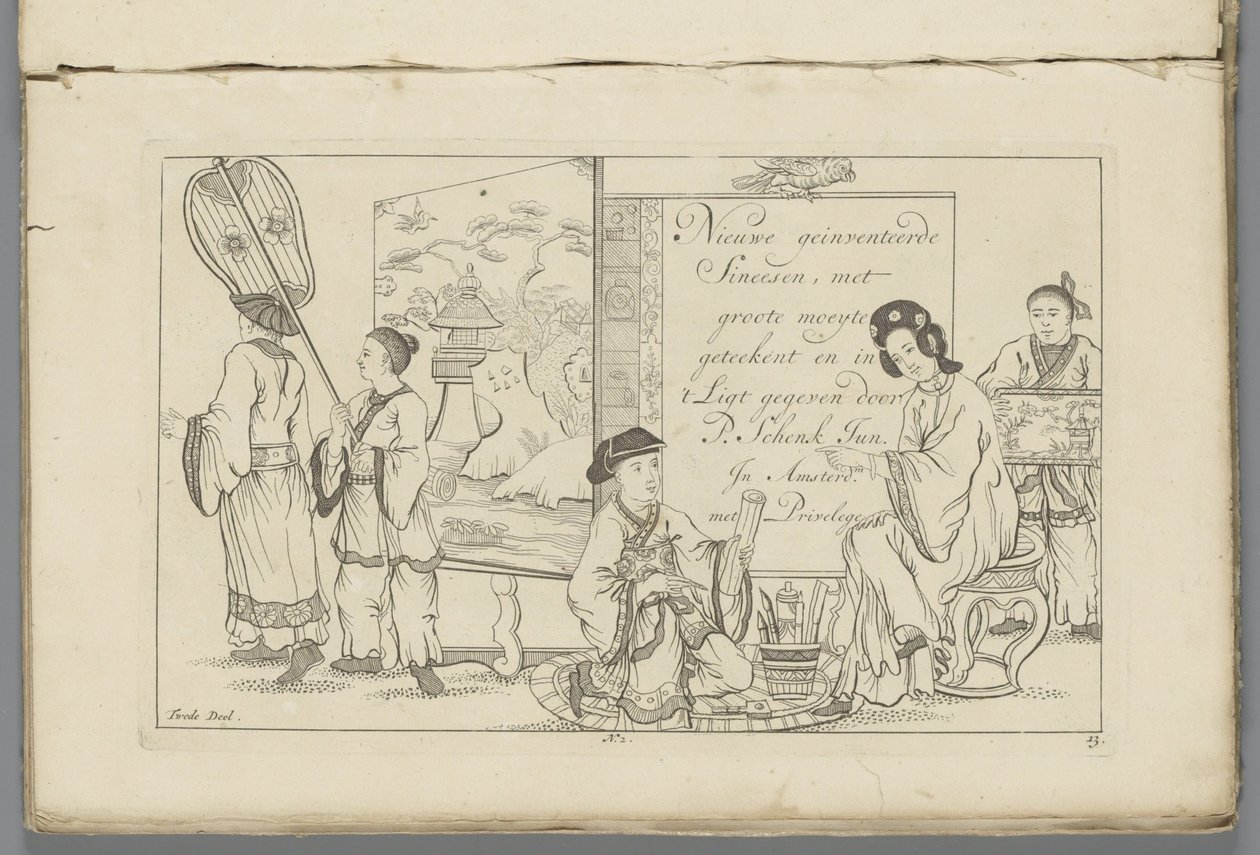 Disegnatore cinese e altre figure cinesi da Pieter Schenk (II)