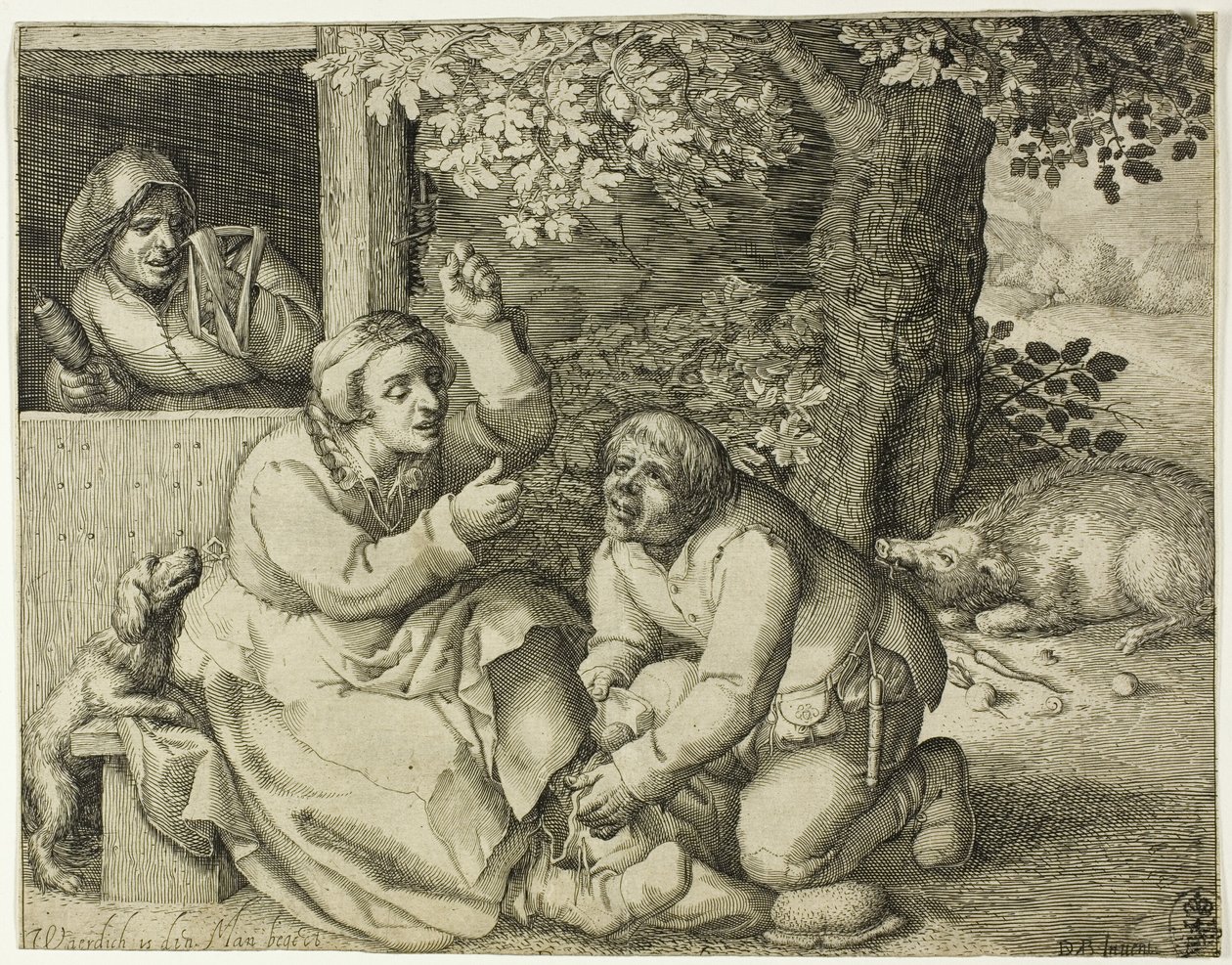 Allegoria del conflitto coniugale da Pieter Serwouters