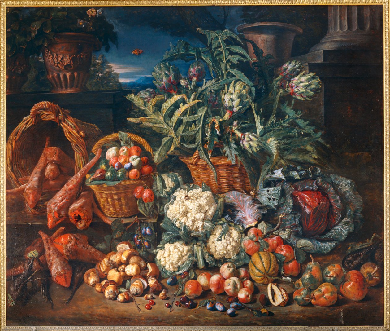 Natura morta: legumi e frutta - Still-life: Legumi e frutta ... da Pieter Snyers