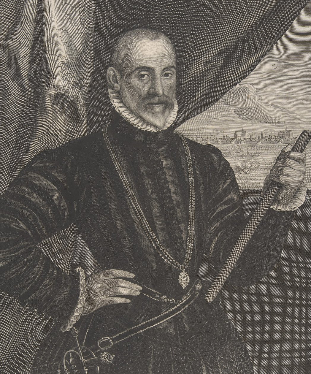 Francisco Valdes, comandante spagnolo, dalla serie Quatuor Personae da Pieter Soutman