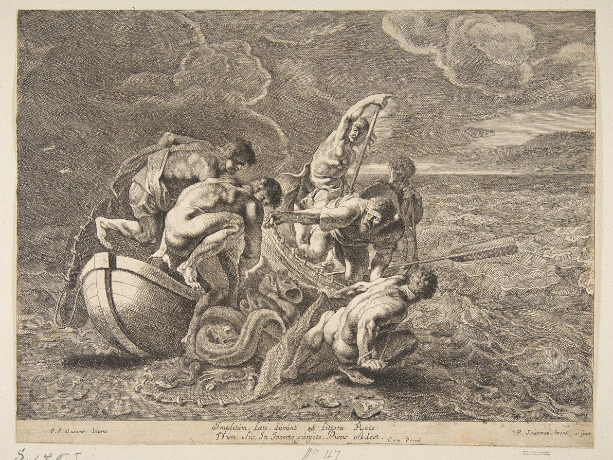 La pesca miracolosa, 1595-1657 da Pieter Soutman