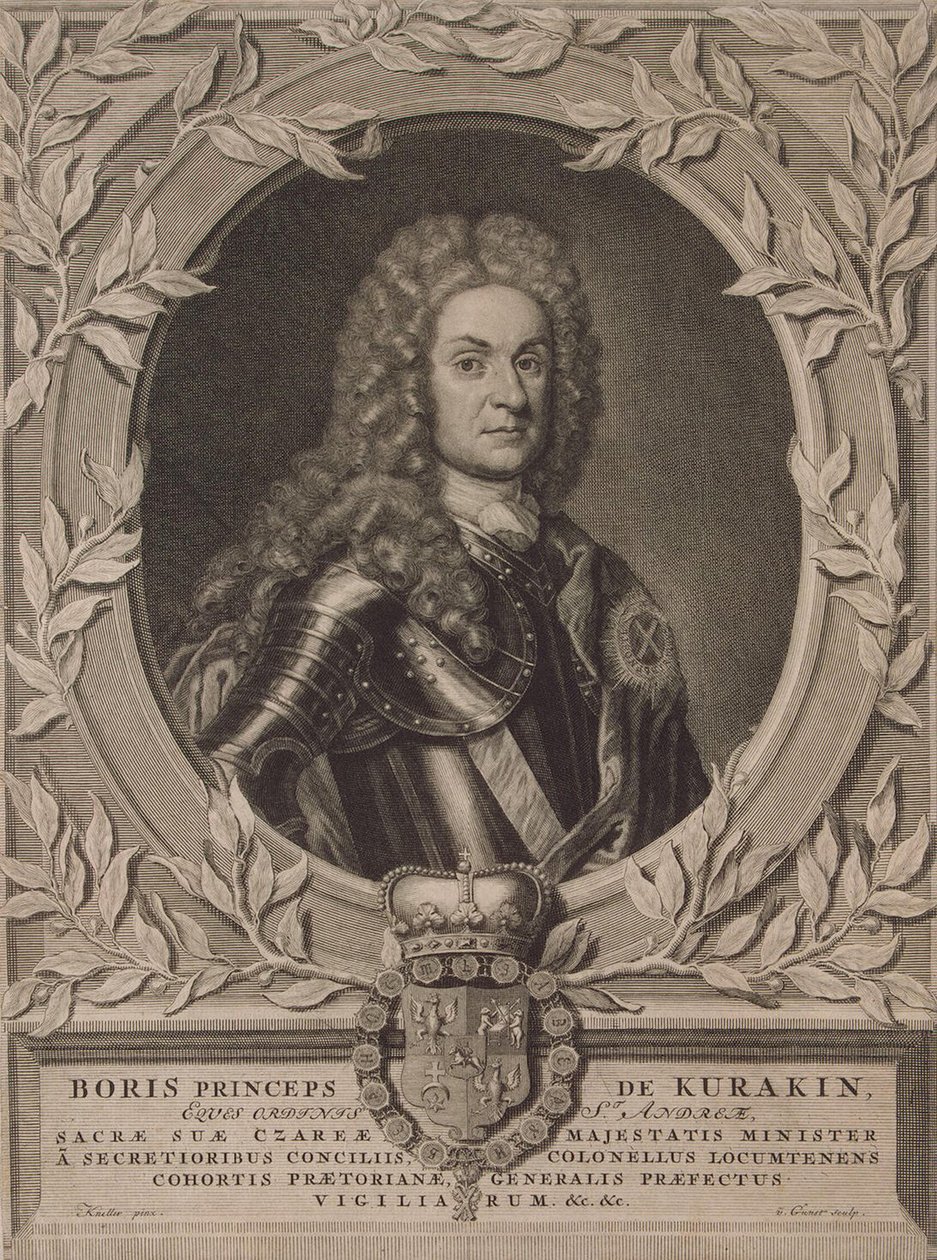 Ritratto del Principe Boris Ivanovich Kurakin 1676-1727, dopo il 1717 da Pieter Stevens Gunst van