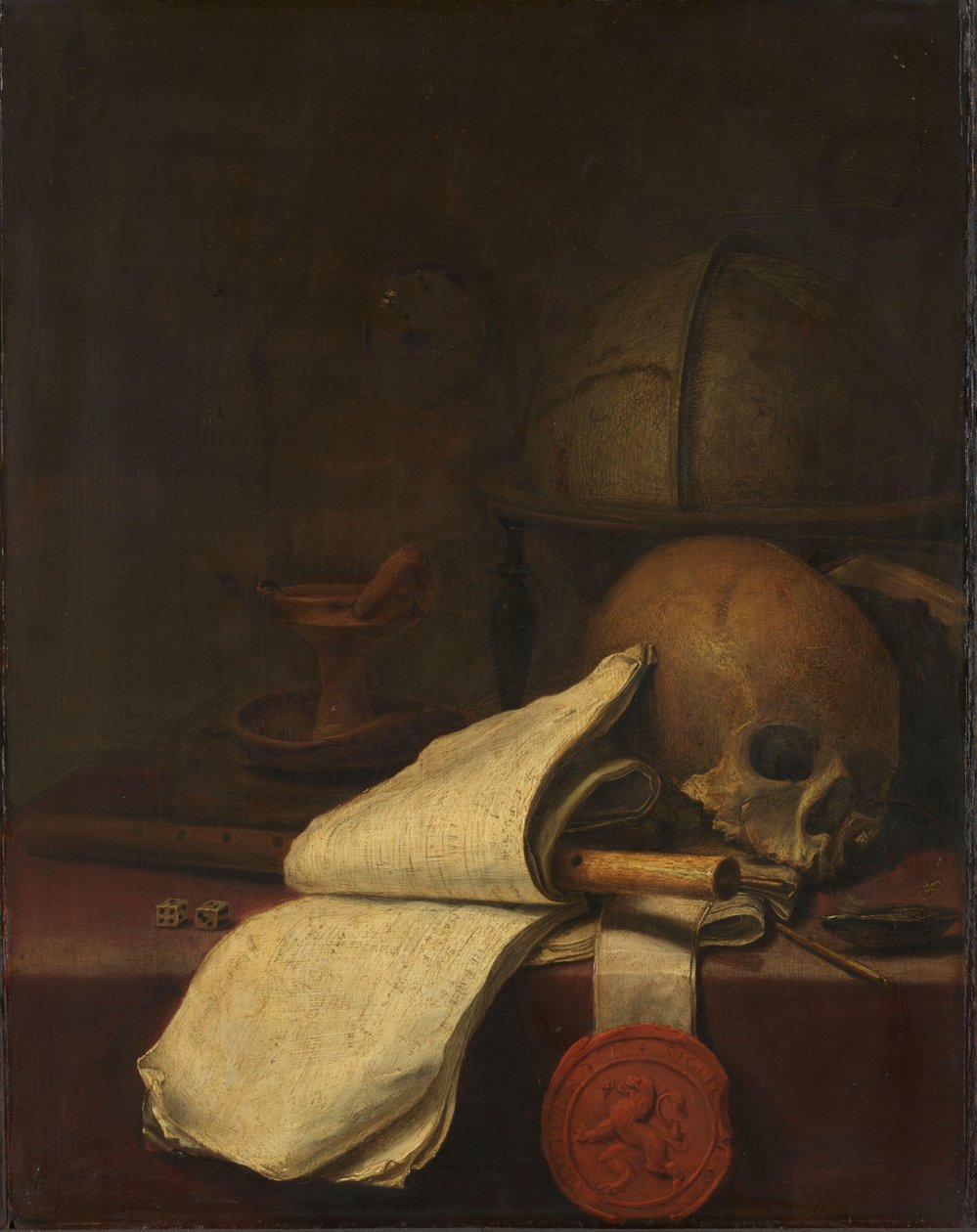Natura morta vanitas da Pieter Symonsz Potter