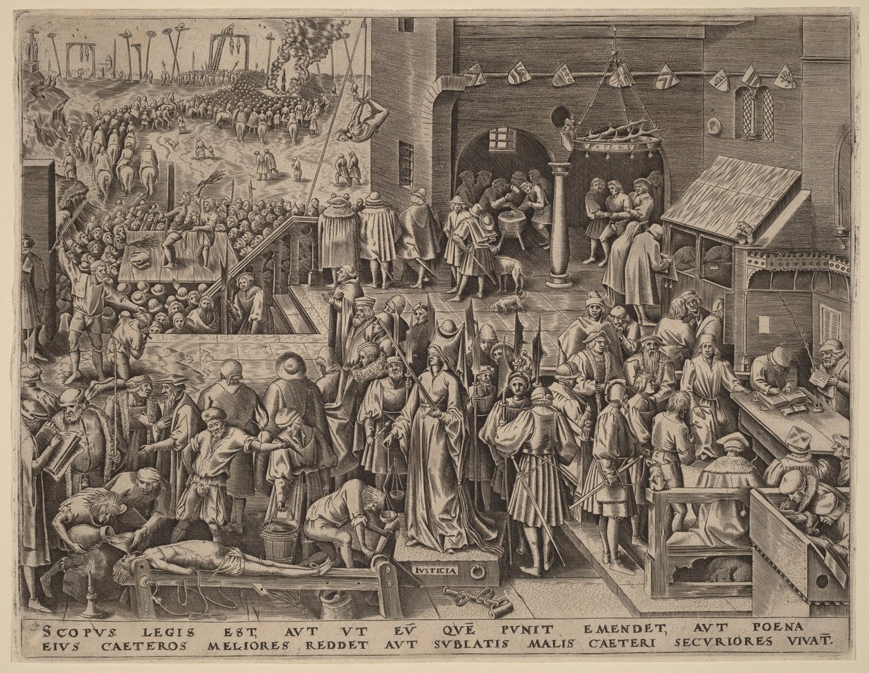 La giustizia da Pieter The Elder (after) Brueghel