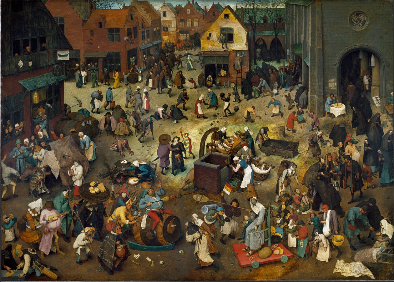 La lotta tra Carnevale (Martedì Grasso) e Quaresima da Pieter The Elder Brueghel