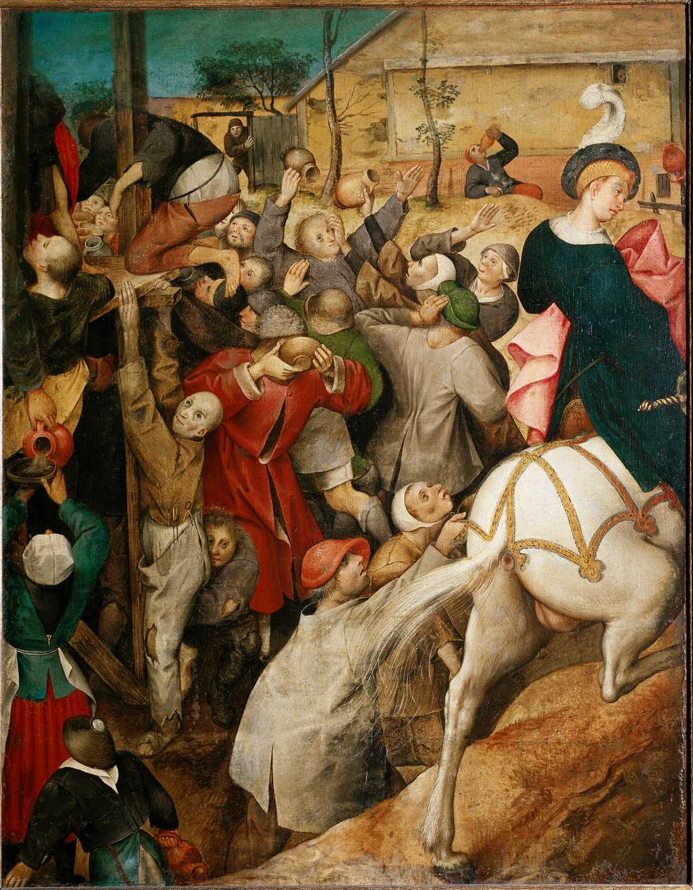 Il vino di San Martino, dettaglio da Pieter Bruegel the Elder