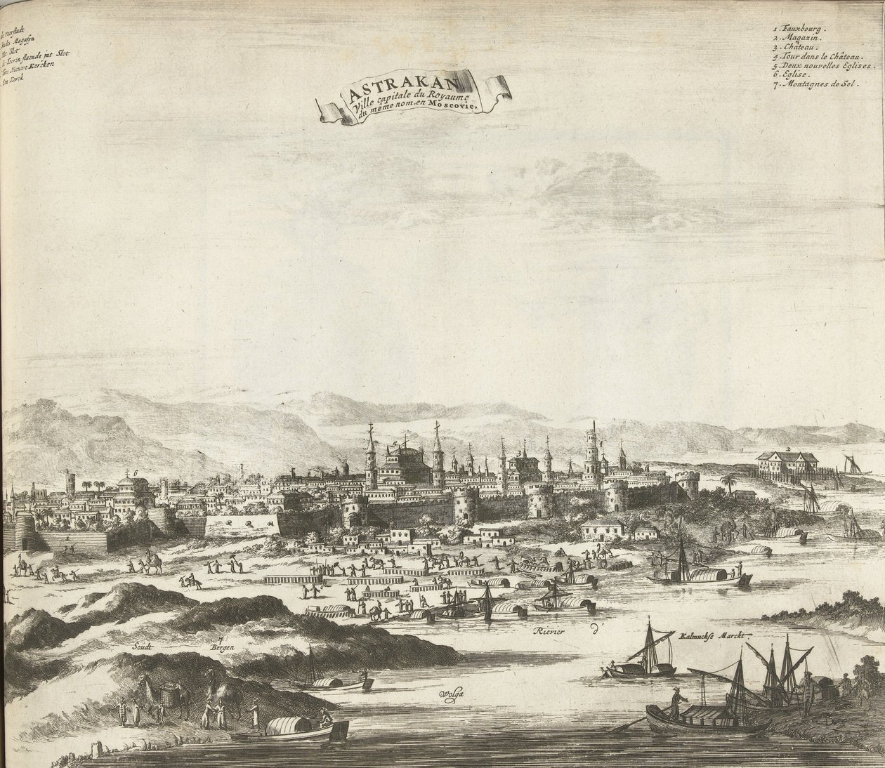 Astrakhan, 1726 da Pieter Van der Aa
