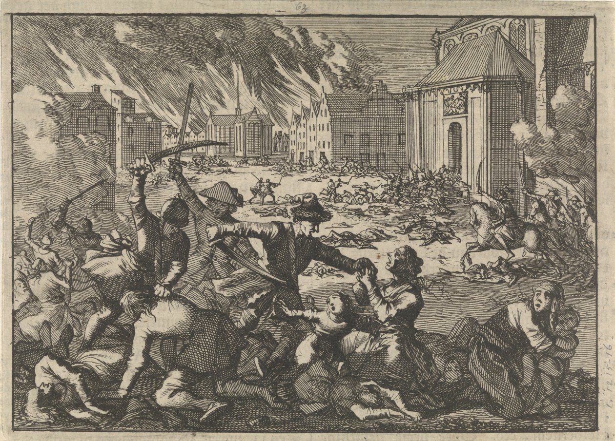 Sacco di Magdeburgo, 1698 da Pieter Van der Aa