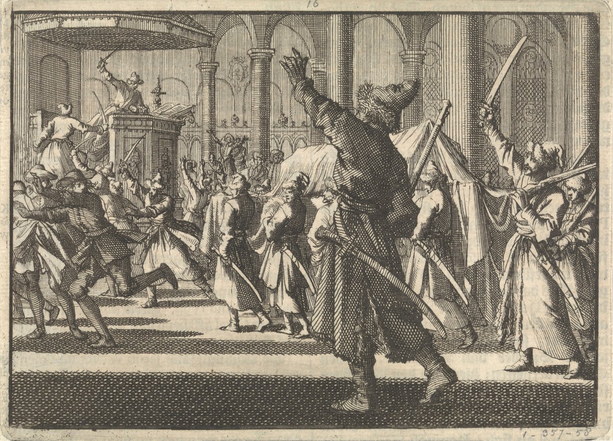 I poli nella chiesa di Riddarholm a Stoccolma, 1698 da Pieter Van der Aa