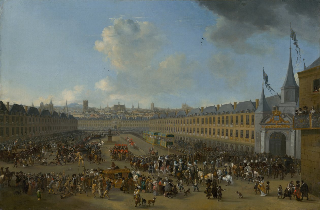 Torneo a Place des Vosges a Parigi da Pieter Wouwerman