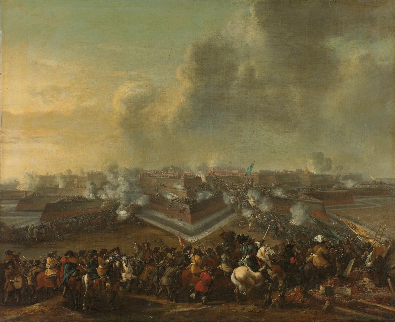 Assalto alla città di Coevorden da Pieter Wouwermans or Wouwerman