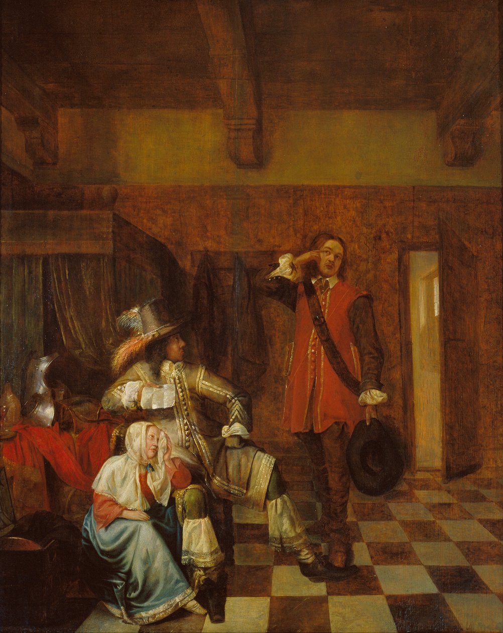 Portatore di Cattive Notizie da Pieter de Hooch