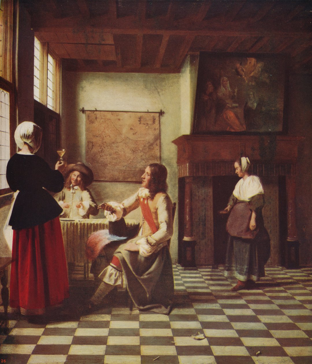 Interno di una casa olandese, c1658, c1915 da Pieter de Hooch