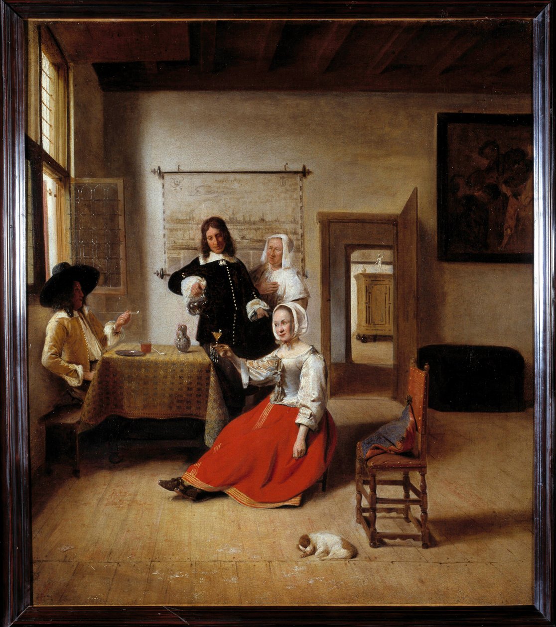 La bevitrice da Pieter de Hooch