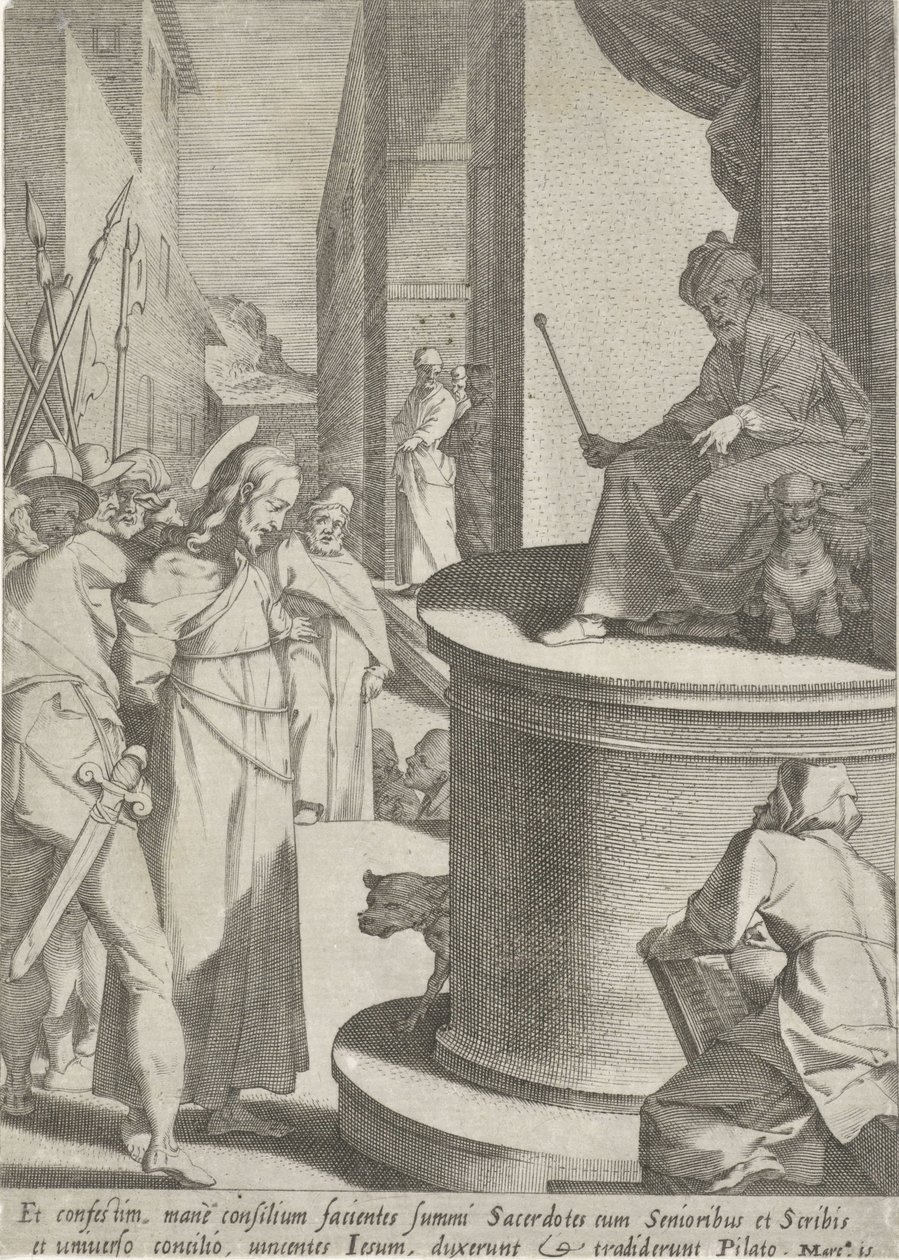 Cristo davanti a Pilato da Pieter de Jode (I)