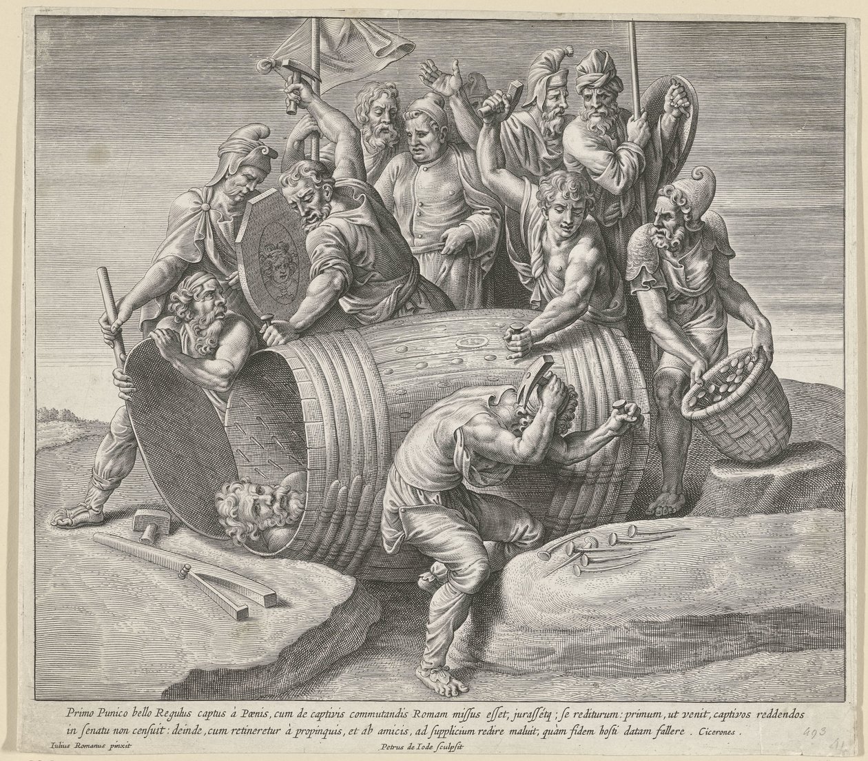 La fermezza di Marco Attilio Regolo da Pieter de Jode (I)