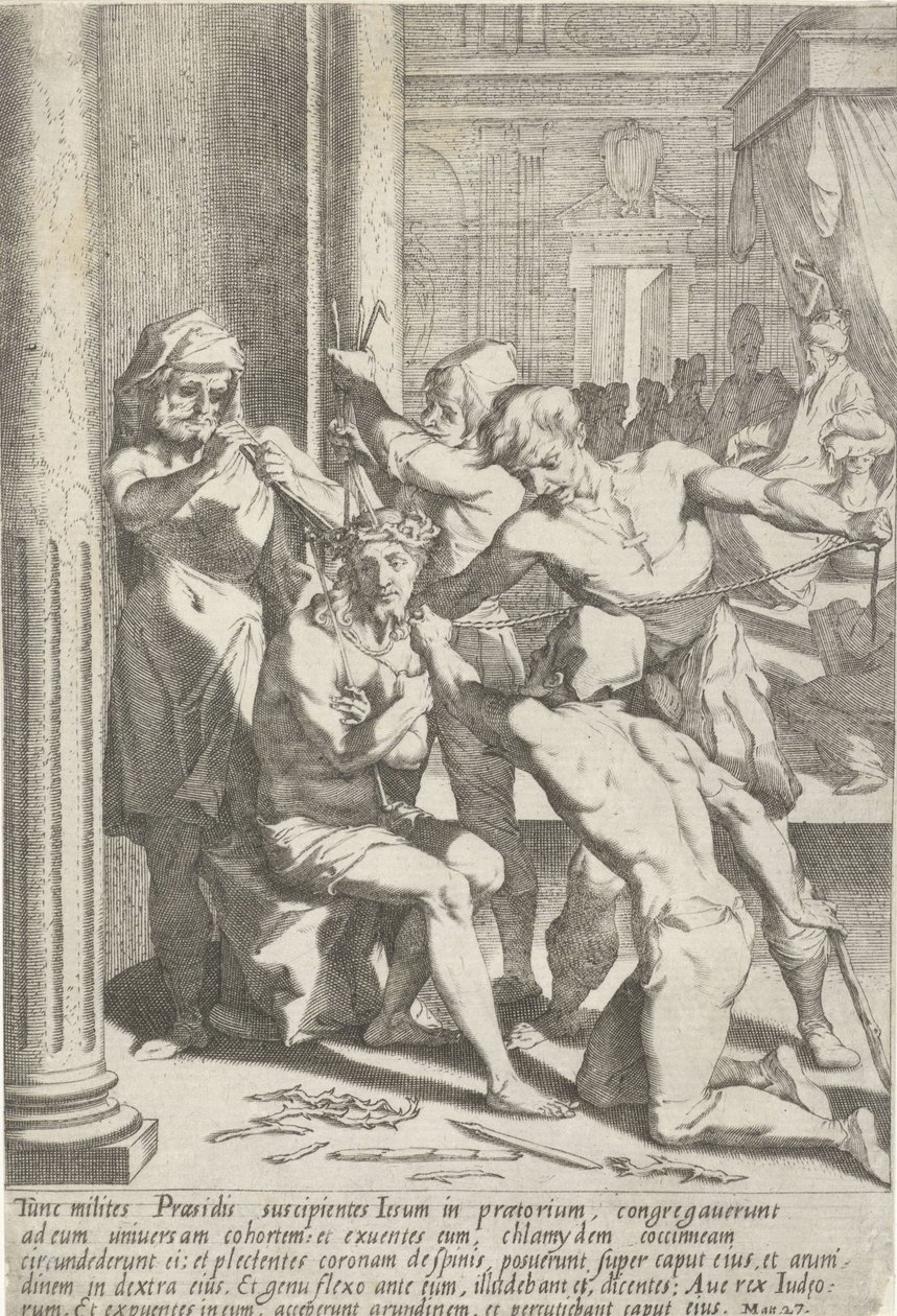 Incoronazione di spine di Cristo da Pieter de Jode (I)