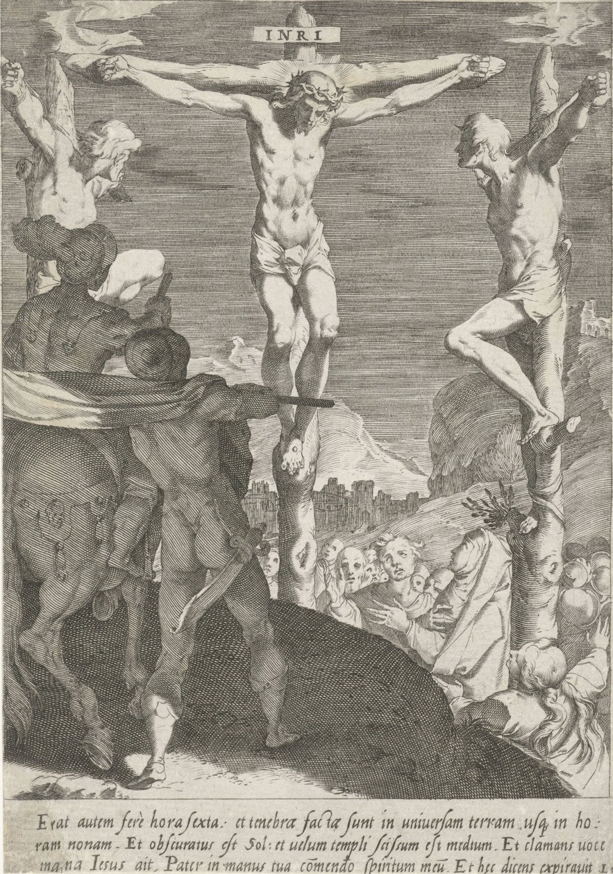 Crocifissione di Cristo da Pieter de Jode (I)