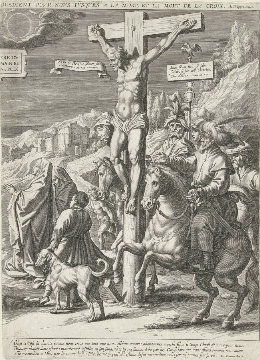 Crocifissione di Cristo, parte destra da Pieter de Jode (I)