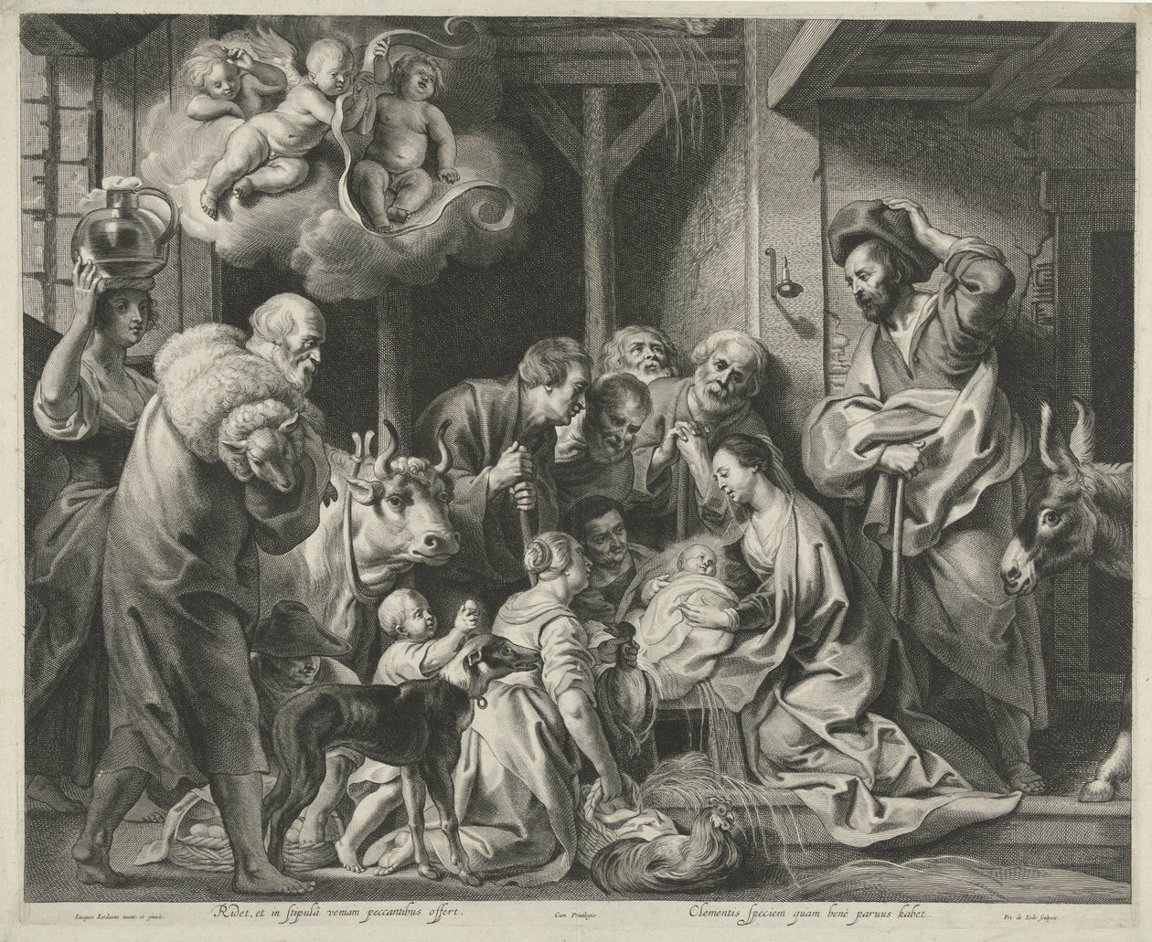Adorazione dei pastori da Pieter de Jode (II)