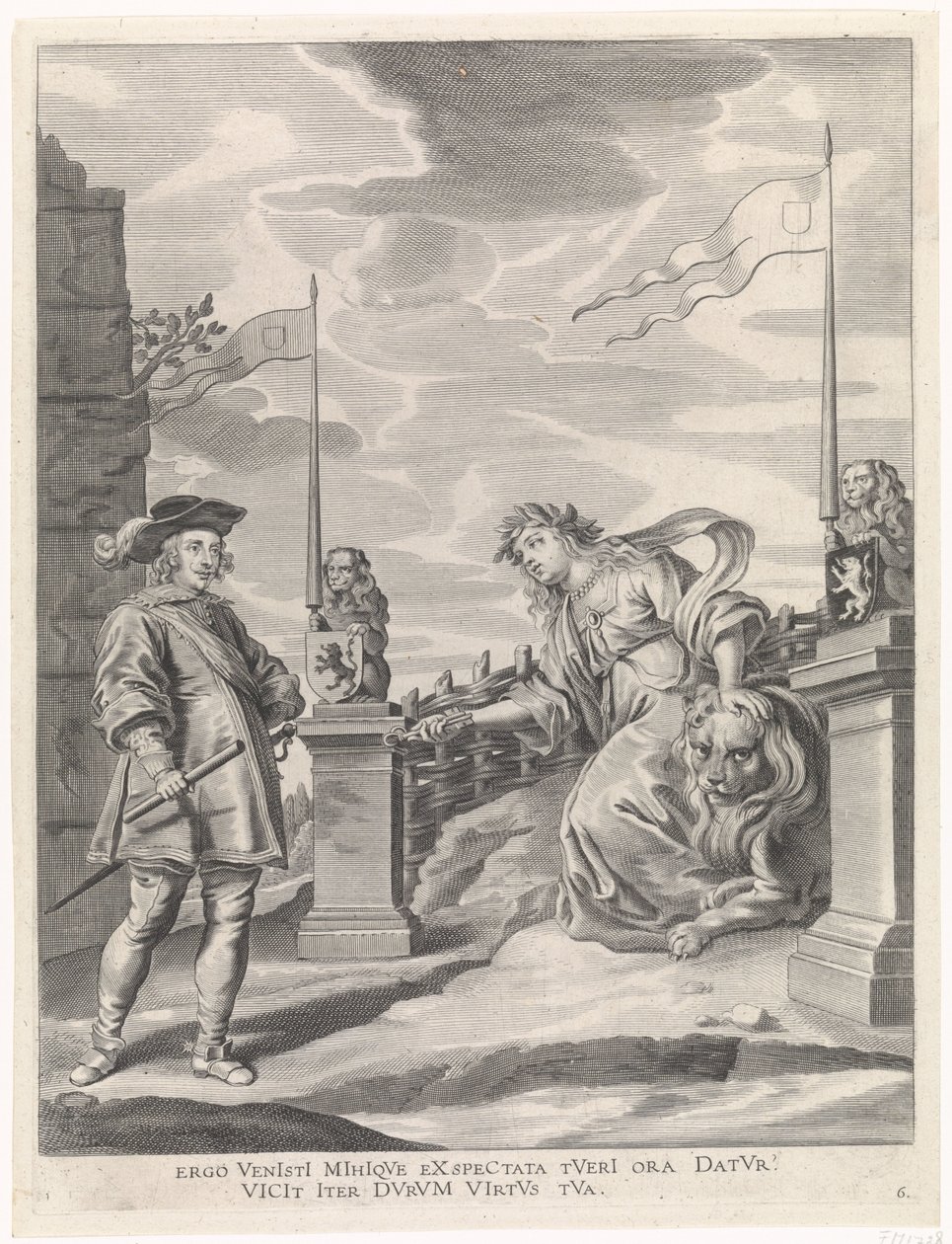 Ferdinando riceve dalla vergine della città di Gand le chiavi della città da Pieter de Jode (II)
