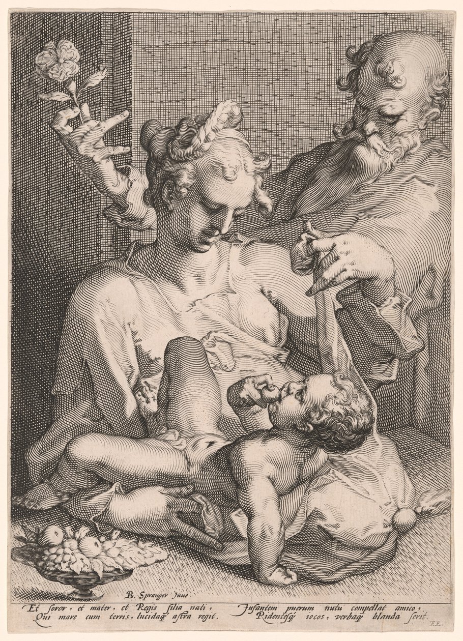 La Sacra Famiglia da Pieter de Jode I