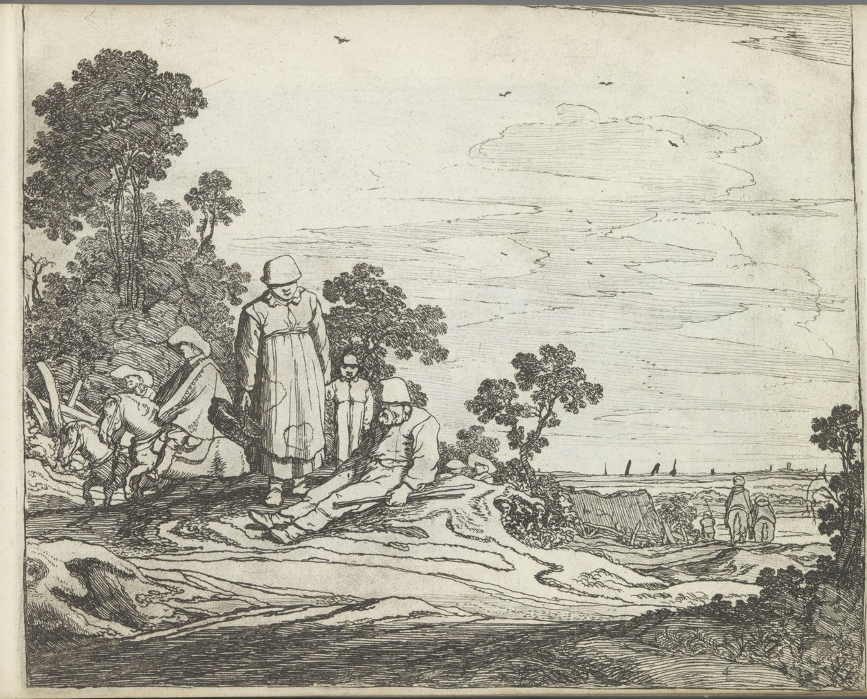 Paesaggio con cavalieri (Paesaggi con figure) da Pieter de Molijn