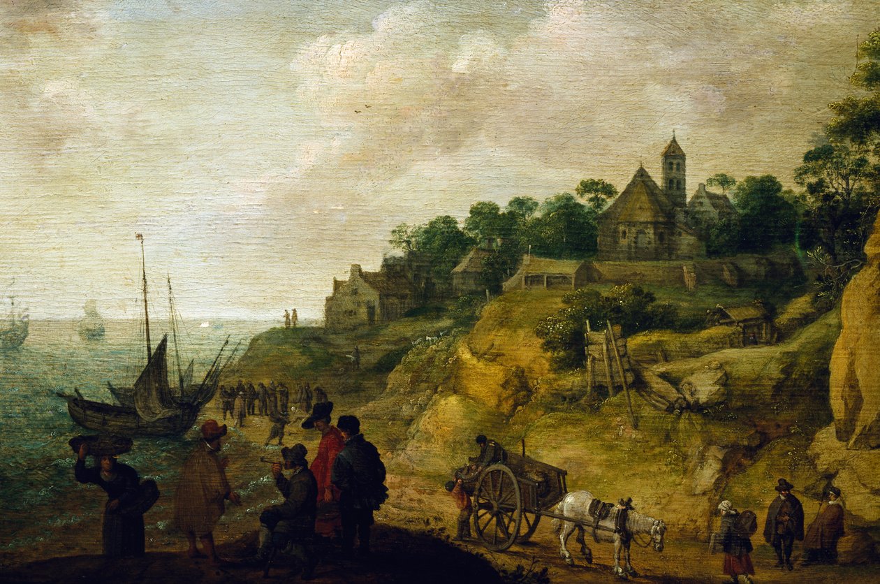 Paesaggio olandese, attribuito a Pieter de Neyn (1597-1639) da Pieter de Neyn