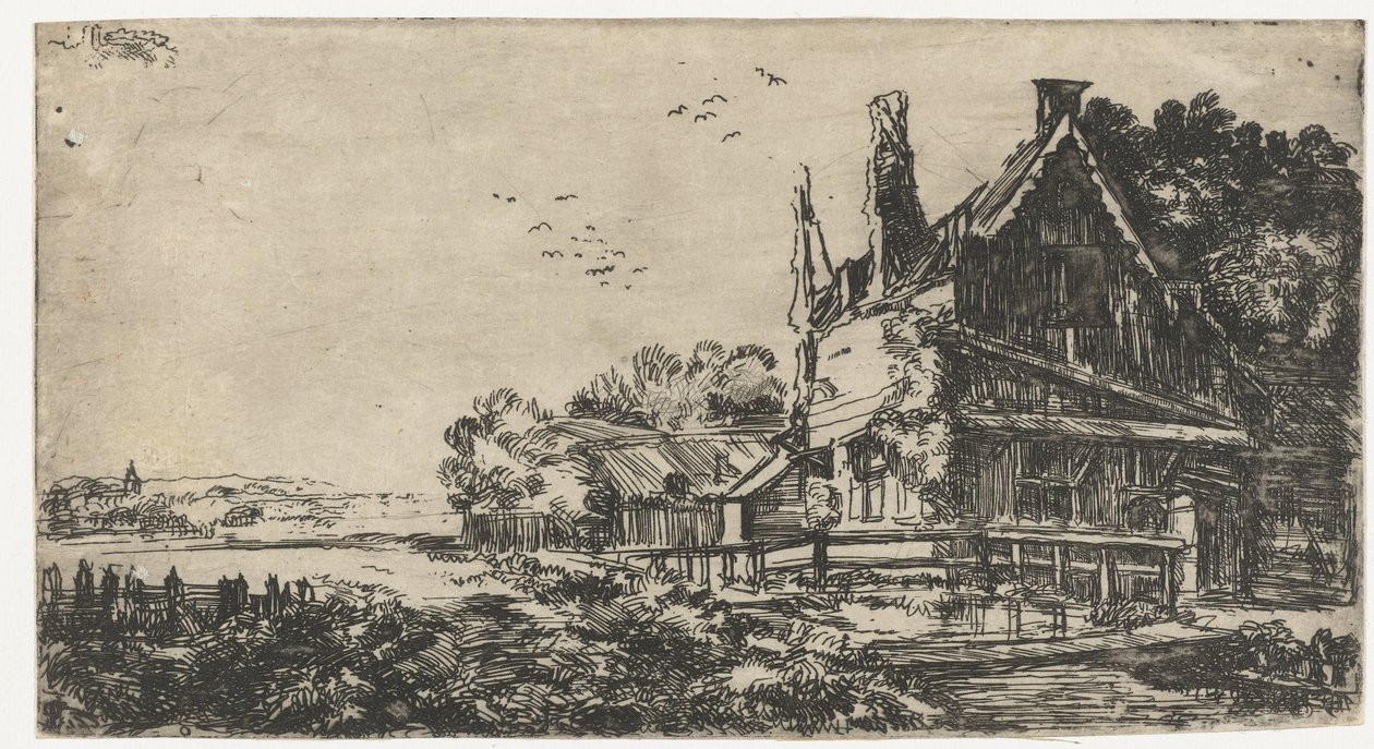 Casa con tre camini da Pieter de With (attributed to)