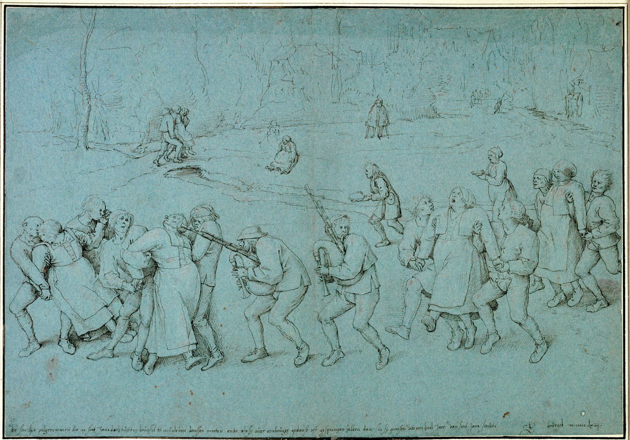 Pellegrinaggio di donne epilettiche alla chiesa di
Molenbeek, alle porte di Bruxelles, nel giorno di San Giovanni. da Pieter the Elder Bruegel
