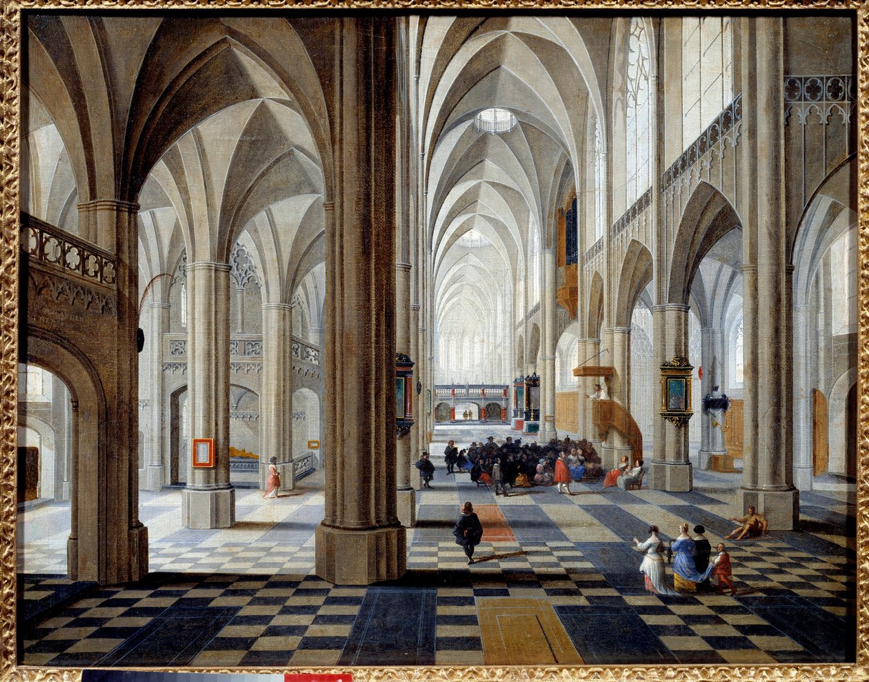Interno della cattedrale di Anversa da Pieter the Elder Neefs