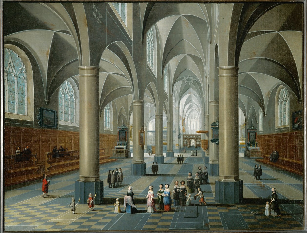 Interno di una chiesa (olio su tela) da Pieter the Elder Neefs
