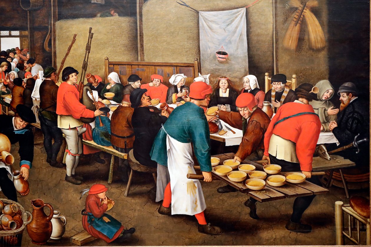 Museo di Evora. Brueghel, Pieter il Giovane. Festa di nozze (o Nozze contadine) da Pieter the Younger Brueghel