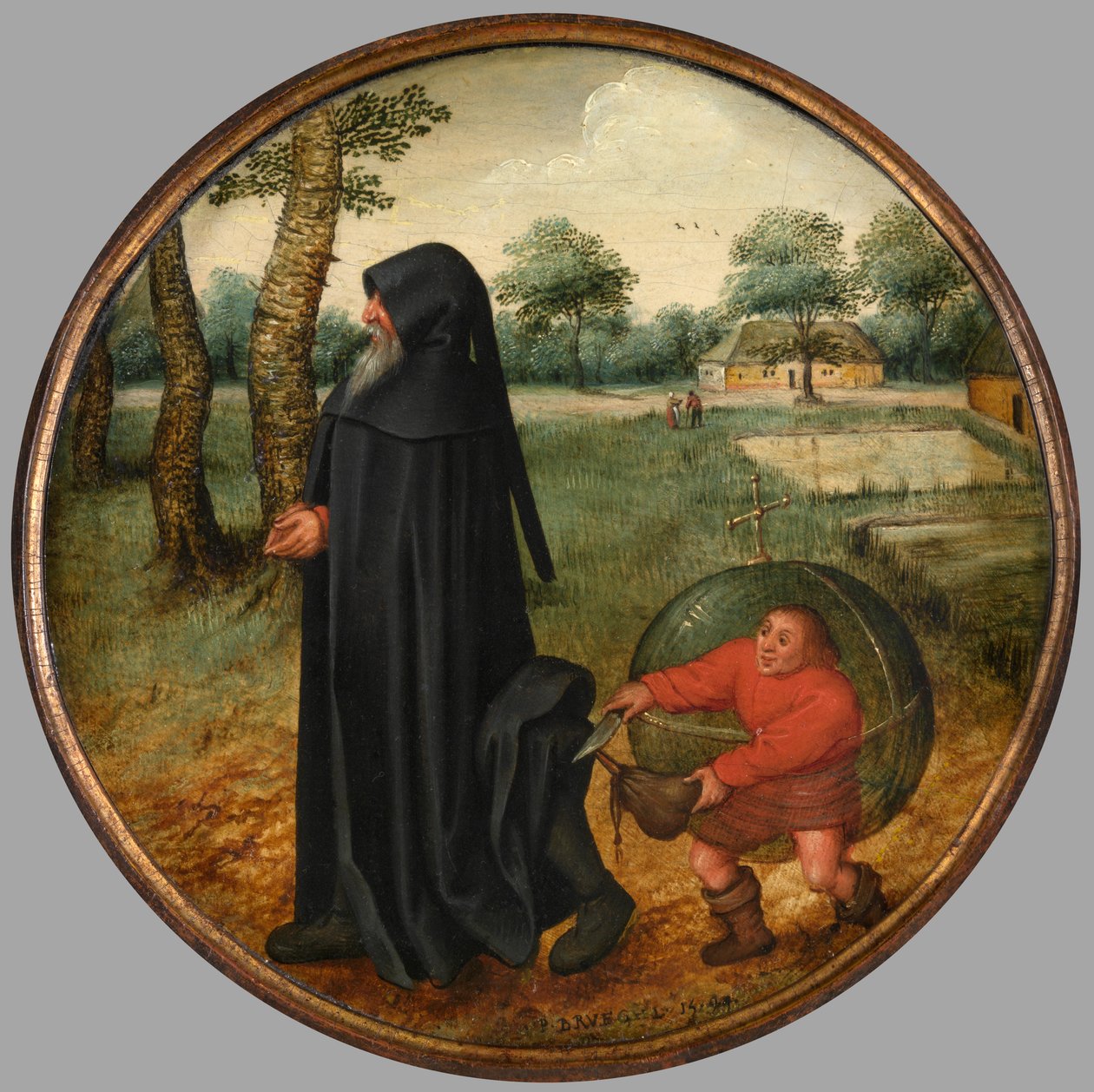 Piango perché il mondo è così inaffidabile da Pieter the Younger Brueghel