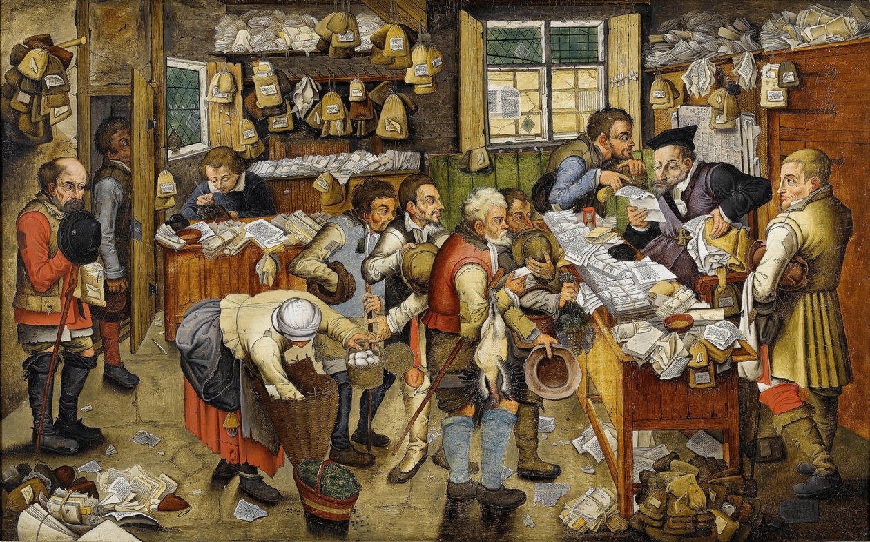 Le Paiement de la dime da Pieter the Younger Brueghel