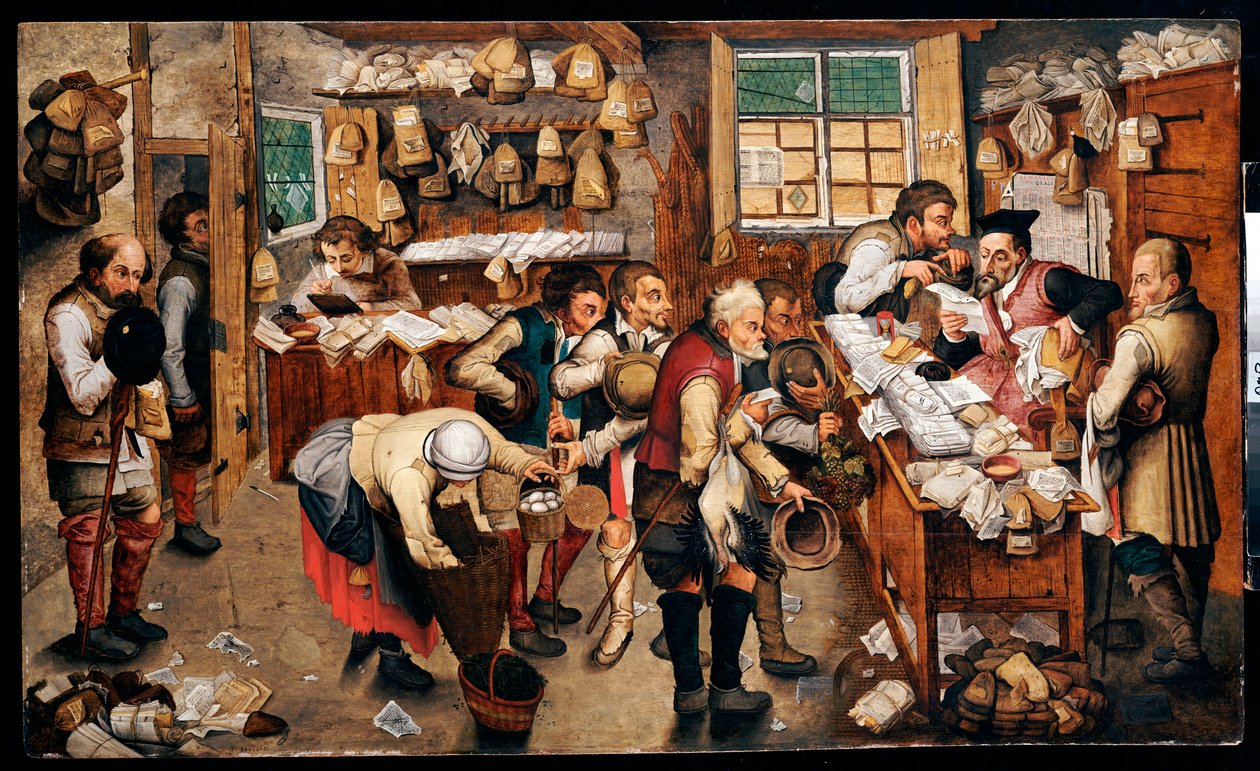 Contadini che pagano le decime da Pieter Brueghel the Younger