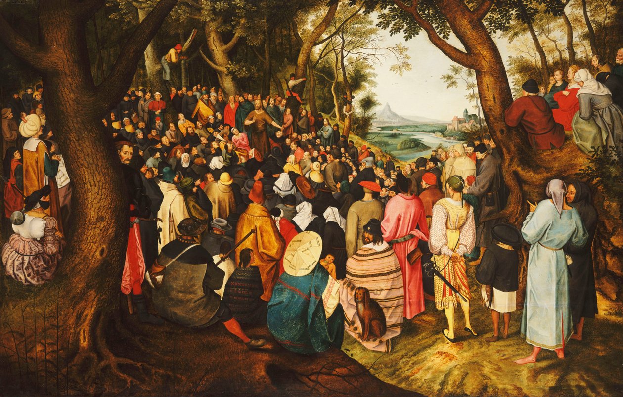 San Giovanni Battista che predica nel deserto, c.1633-50 da Pieter Brueghel the Younger