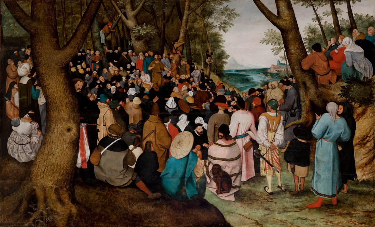 Sermone di San Giovanni Battista da Pieter the Younger Brueghel